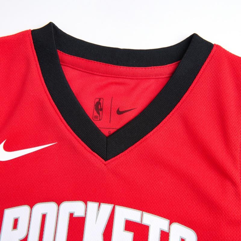 Nike X NBA Collaboration Vest Houston Rockets Harden V-Neck Fashion Comfortable Sports Sleeveless Kids Tops Rocket-Red 3Z2B3BZ6P-HARDEN