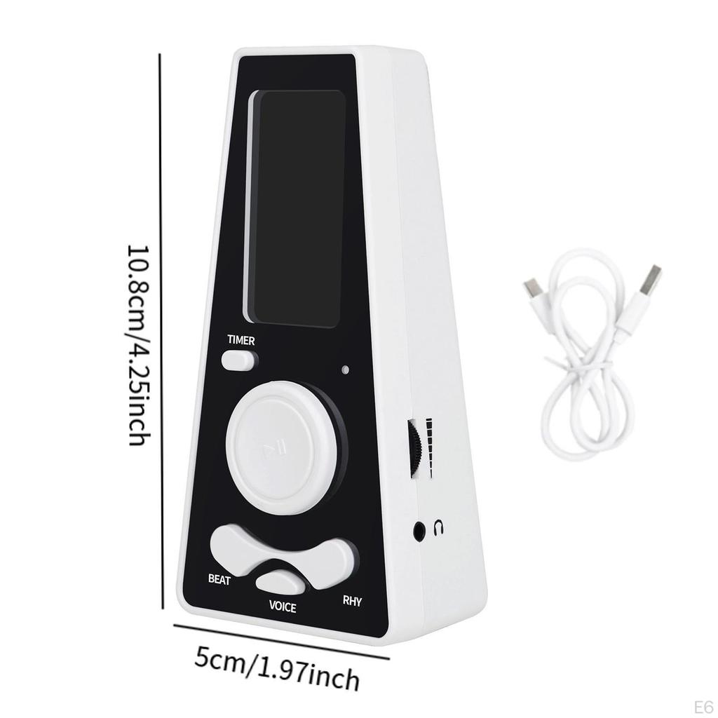 Electronic Digital Metronome Beat Speed Adjust Tuner Volume Control for Piano Drums