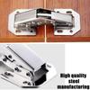 3/4inch 90 Degree Cabinet Door Hinges Kitchen Concealed Hinges Cupboard Door Spring Buffer Hinges - No Slot Required 2-Pack
