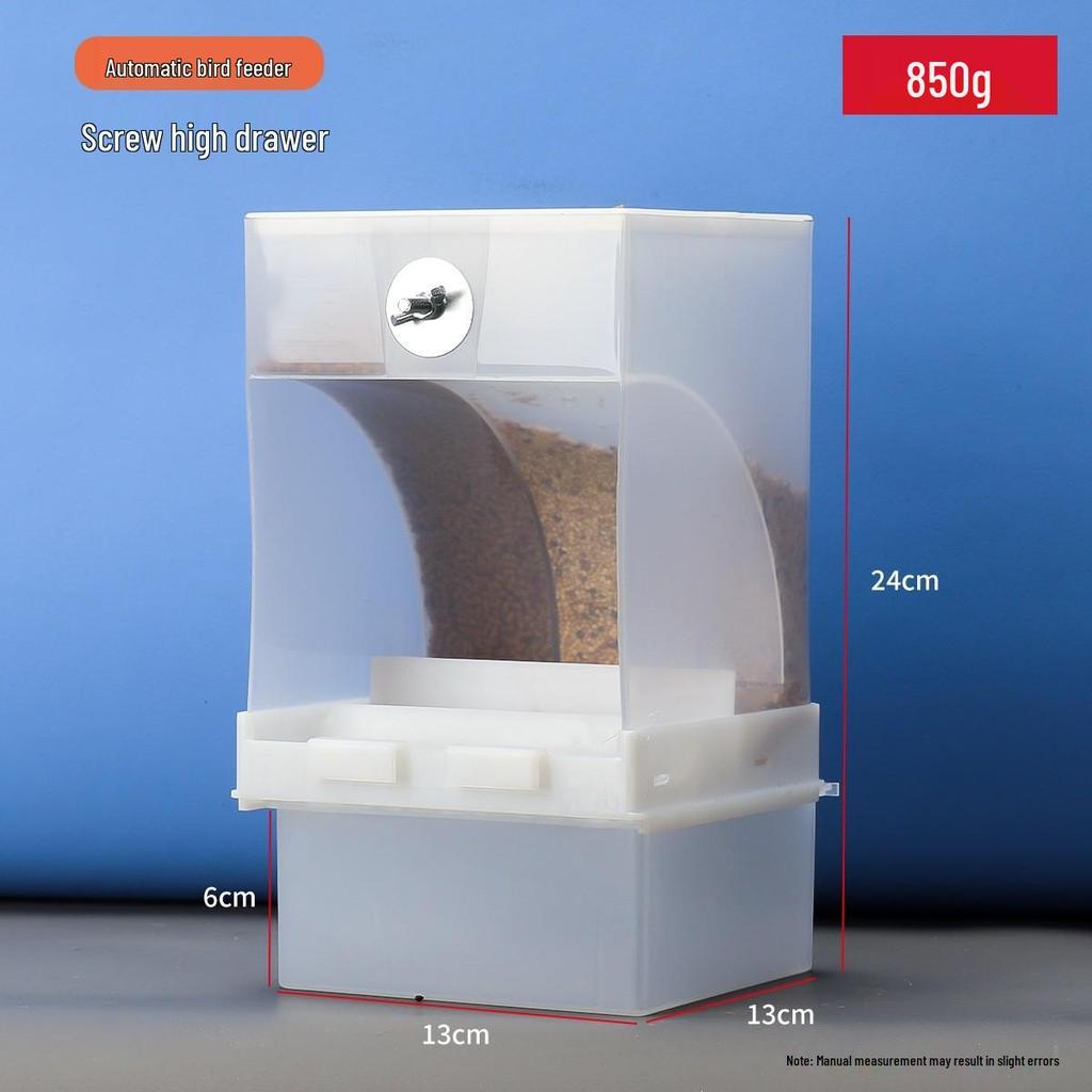 Anti-Spill Splash-Proof Hanging Bird Feeder for Parakeets and Cockatiels