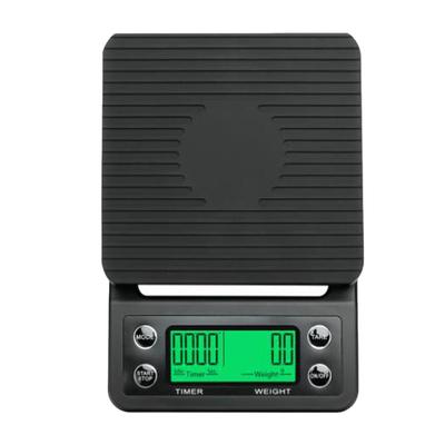 Báscula Electrónica de Alimentos Multifuncional Precisa 0.1 Gramos Función Temporizador Báscula Electrónica de Mano para Café