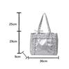 New Fashion Versatile Girls' Strap Bowknot Transparent Splice Advanced Shoulder Bag Large Capacity Shopper Totes CLE