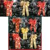 Elegant Christmas Decor Warm Light Bow Hanging Ornament For Festive Tree Display