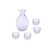 Vintage Japanese Sake Set Glass Cup Flagon Liquor Cup Pot And Cups Home Bar Sake White Wine Pot Wine Warmer Creative Drinkware Gifts
