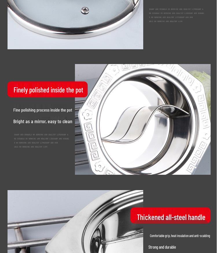 Stainless Steel Single-Serve Mini Hot Pot with Induction Compatibility and Extra Thick Design for One Person