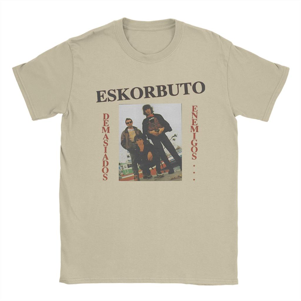 Awesome Eskorbuto Band T-Shirt for Men Crew Neck 100% Cotton T Shirts  Short Sleeve Tees Unique Tops