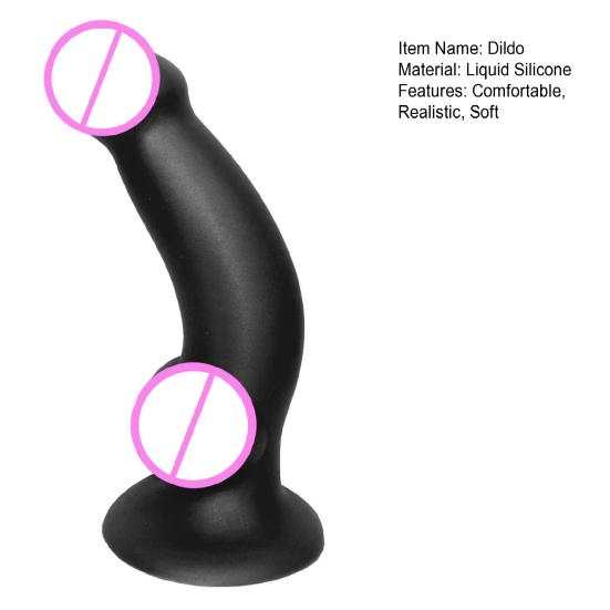 Liquid Silicone Butt Plugs for Men & Women, Soft Anal Training Dildo with Flared Base, Reusable Adult Sex Toy