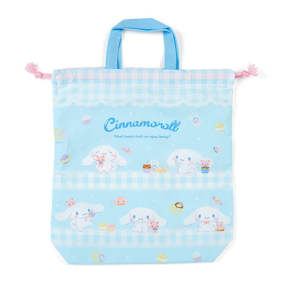 

Sanrio Cinnamoroll Drawstring Bag with Handle 734101 (Candy), синий
