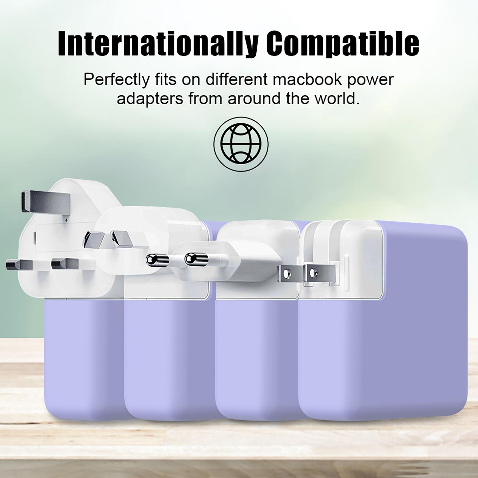 

Чехол для зарядного устройства, подходит для MacBook Pro 67 Вт, адаптер питания USB-C, силиконовый защитный чехол