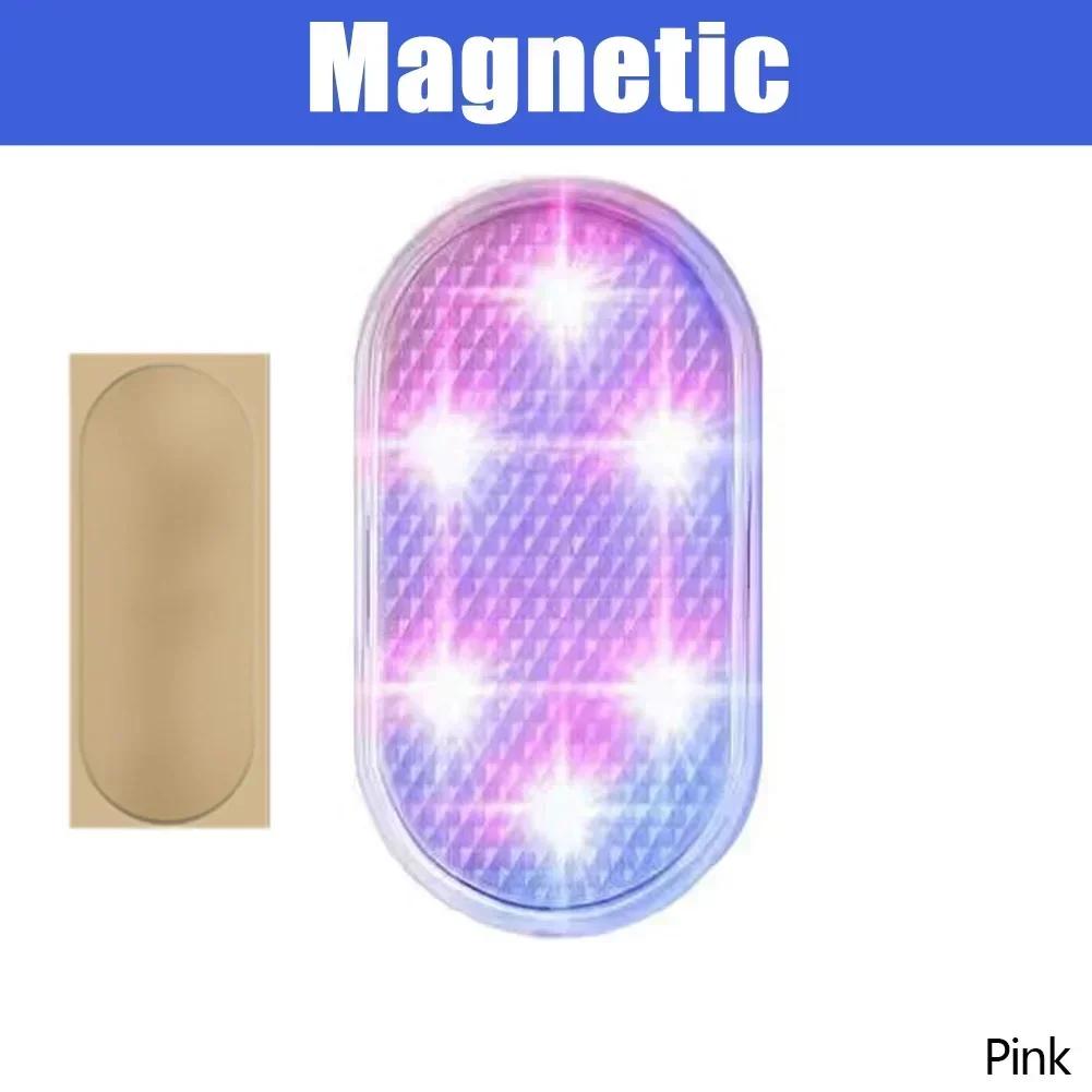 Wireless Car LED Touch Lights Magnetic Interior Light Auto Door Light Roof Ceiling Lamp Reading Lamp USB Rechargeable 5V