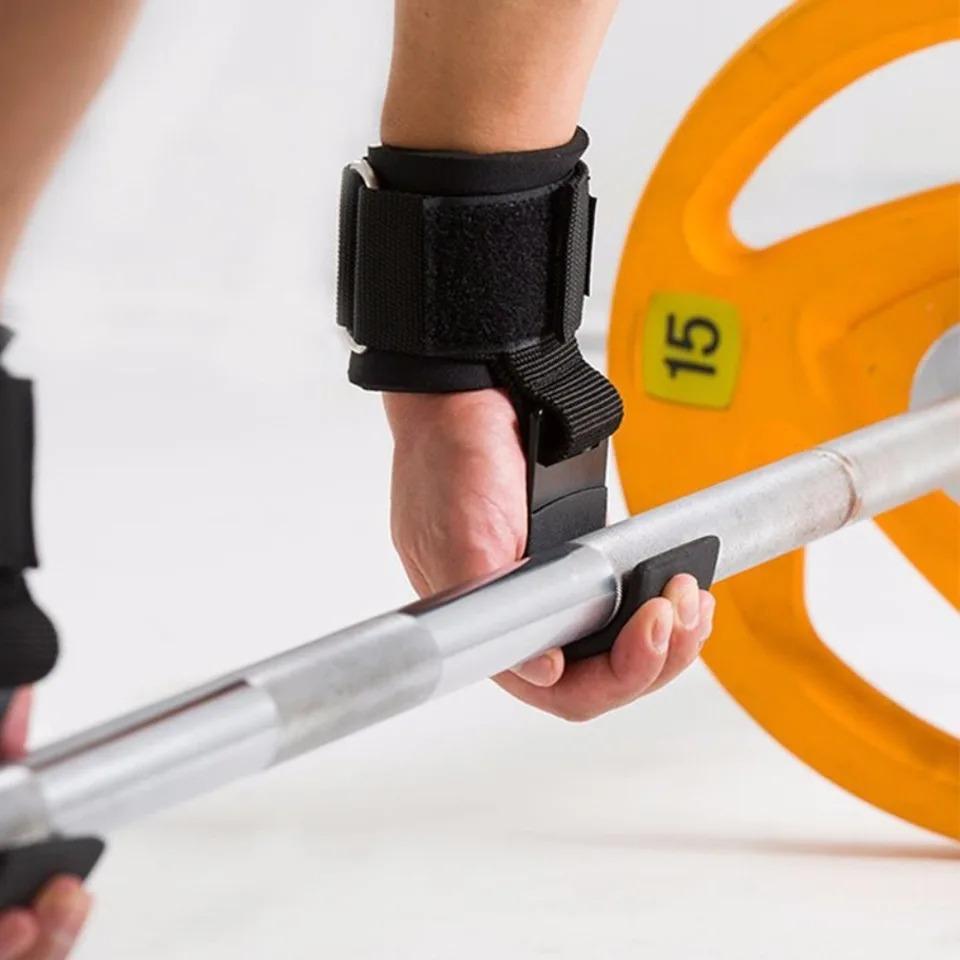 Vzpěračský hák Rukavice na zápěstí Podpora Tělocvična Fitness Tahače Silové zvedání Tréninkové rukavice Bezpečnostní ochranné pomůcky