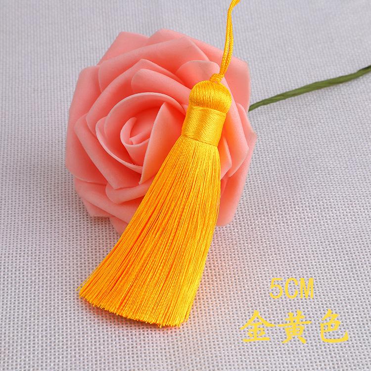 20pcs/pack 5cm Tassel for Diy Crafts Sewing Curtain Decor Bookmark Fan Hand Making Making Supplies Fringe Trim