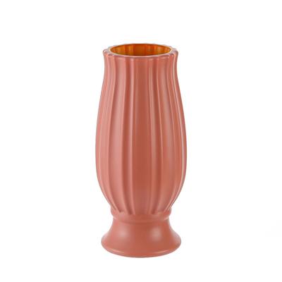 Plastic Vase Practical Shatterproof Portable Ceramic Look Vase Desktop Centerpiece Decorative Vase Plastic Vase for Bedroom