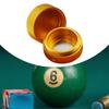 Aluminum Alloy Billiard Chalk Holder, Pool Cue Round Screw Cap