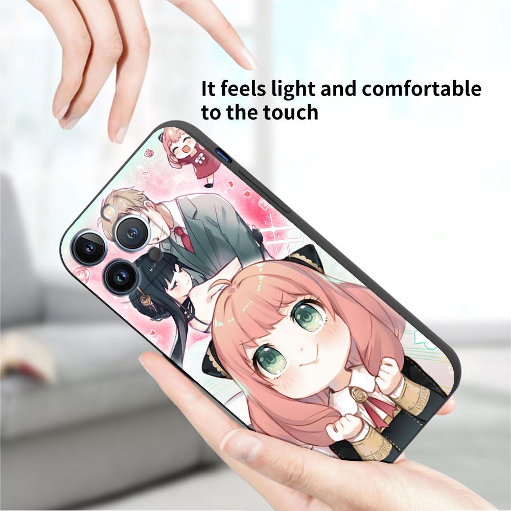 Spy Family Cartoon Case For iPhone 13 11 12 Pro Max 7 + XR 8 X 6 6S Plus XS 5 5S SE 2022 13Pro Capa Soft Phone Cover Funda