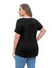 Top Estivo da Donna Taglie Forti con Ruffle in Pizzo a Manica Corta e Cintura (M-4XL)