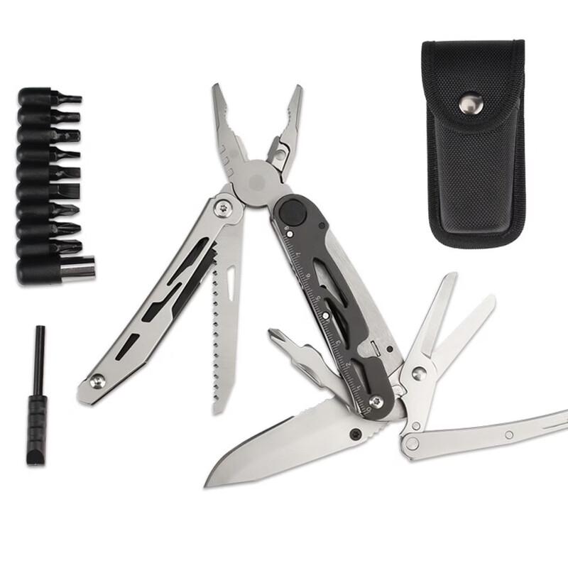 Tactical Folding Multi-tool Pliers with Fire Starter
