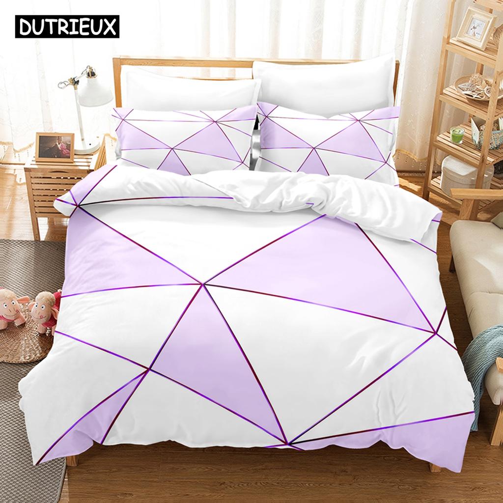 3D Printed Art Marbling Bedding Set Down Quilt Cover With Pillowcase Double Complete Queen King Bedding