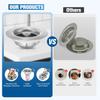 2025 Upgraded 3 In 1 Kitchen Sink Drain Strainer&Sink Stopper,Stainless Steel Pop Up Sink Drain Strainer,Anti-Clogging Basket Strainer,High
