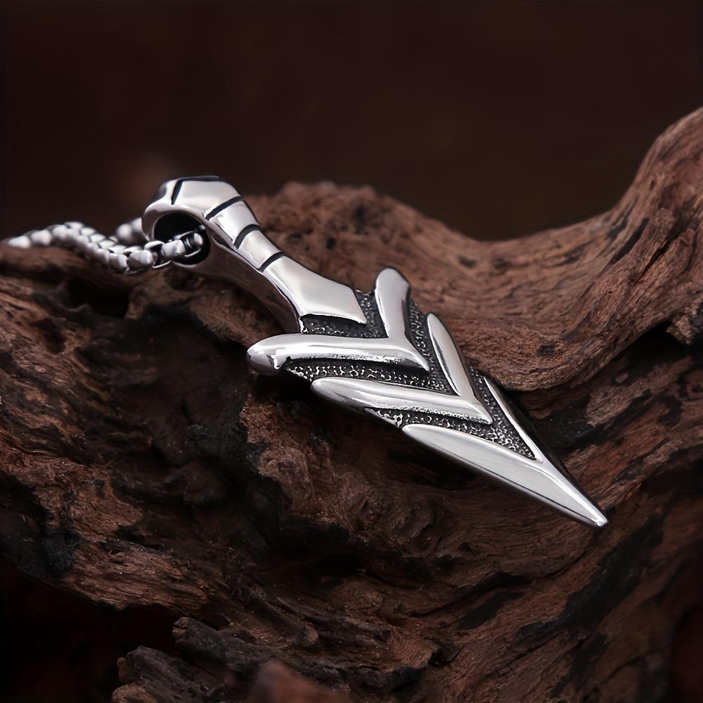 Vintage Arrow Pendant Necklace Cool - Minimalist Fashion Men's Jewelry Gift.