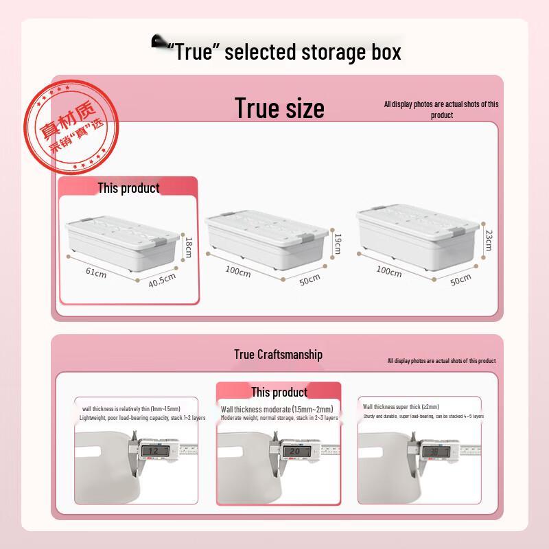 Under-Bed Storage Box with Wheels