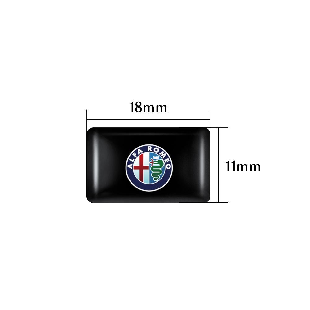 10pcs 3D Epoxy Car Stickers Body Auto Emblem Interior Dekoration For Alfa Romeo Mito Giulietta Myth 159 Sportiva Giulia 147 156TM6