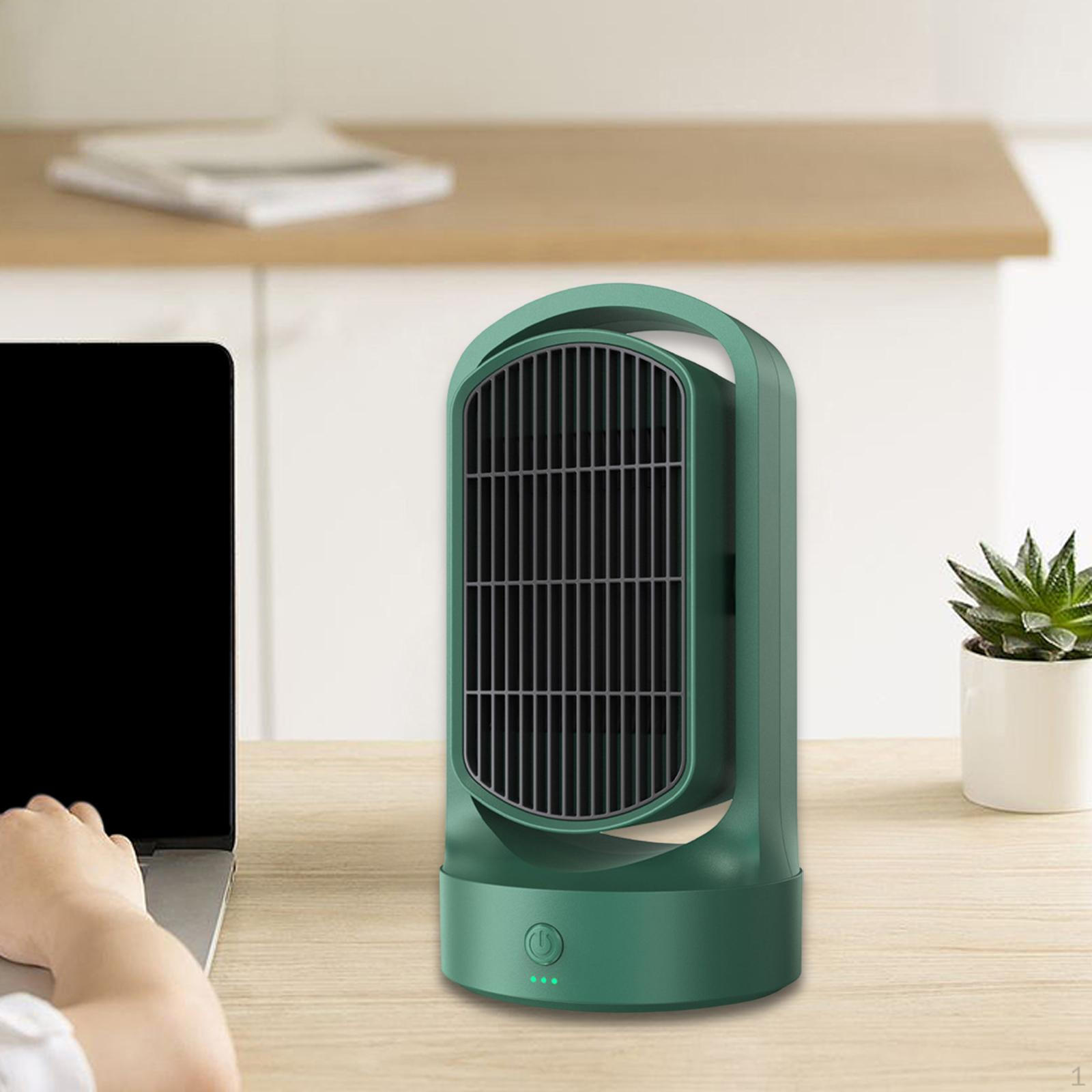 

Компактный электрический обогреватель для дома и офиса зелёный