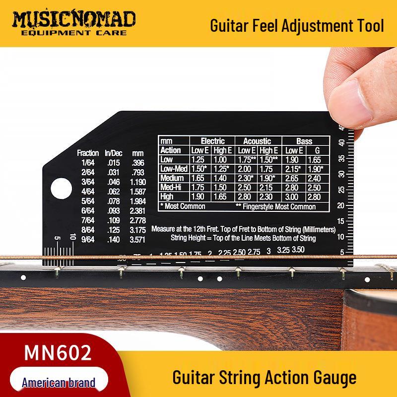MusicNomad MN602 String Height Caliper for Guitar & Bass