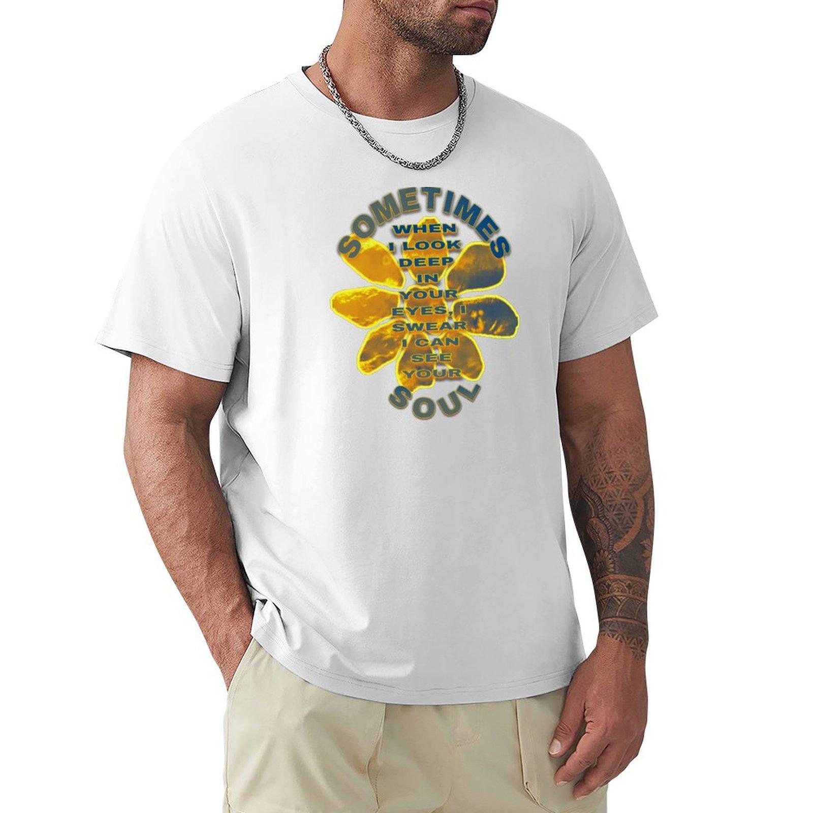 Sometimes Tshirt Simple Line Art Print Tee S