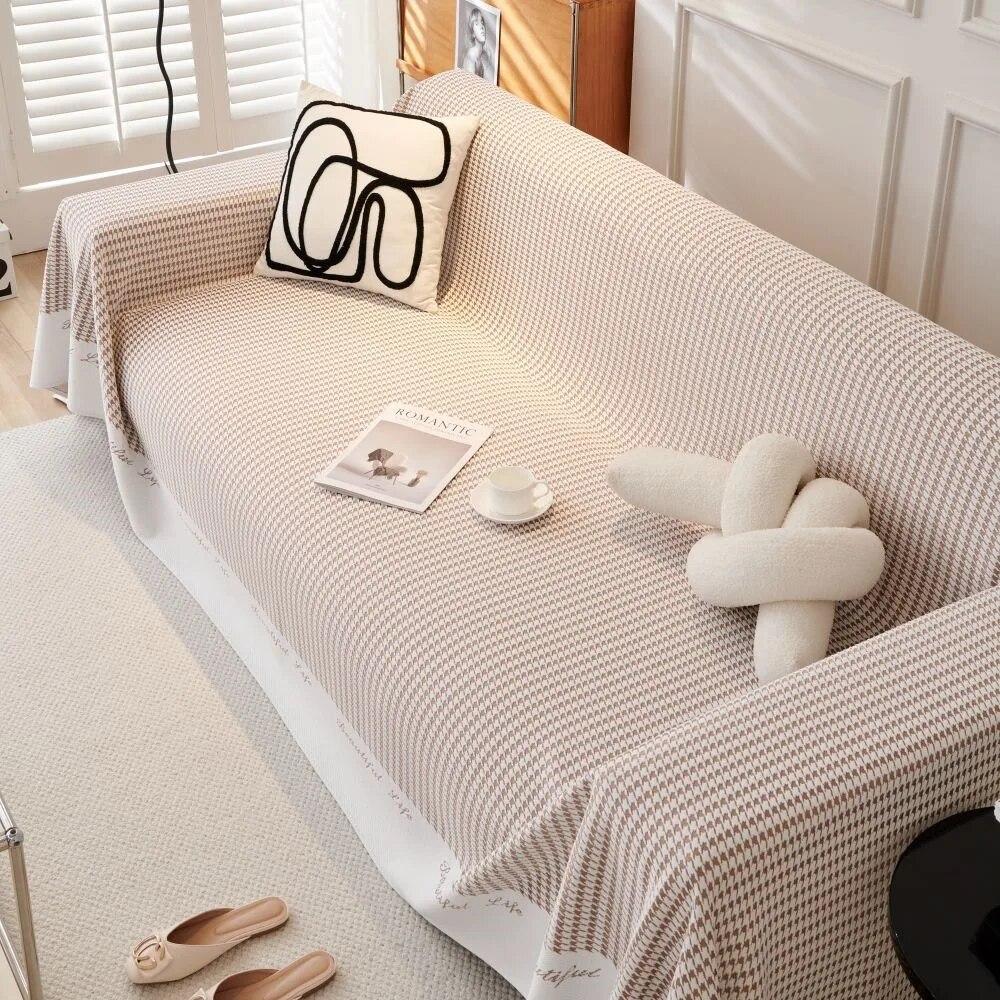 

Коврик для кемпинга и пикника на открытом воздухе, одеяла для гостиной, дивана, для пары, мягкий чехол с рисунком «гусиные лапки», диванное полотенце, одеяло 180x130cm