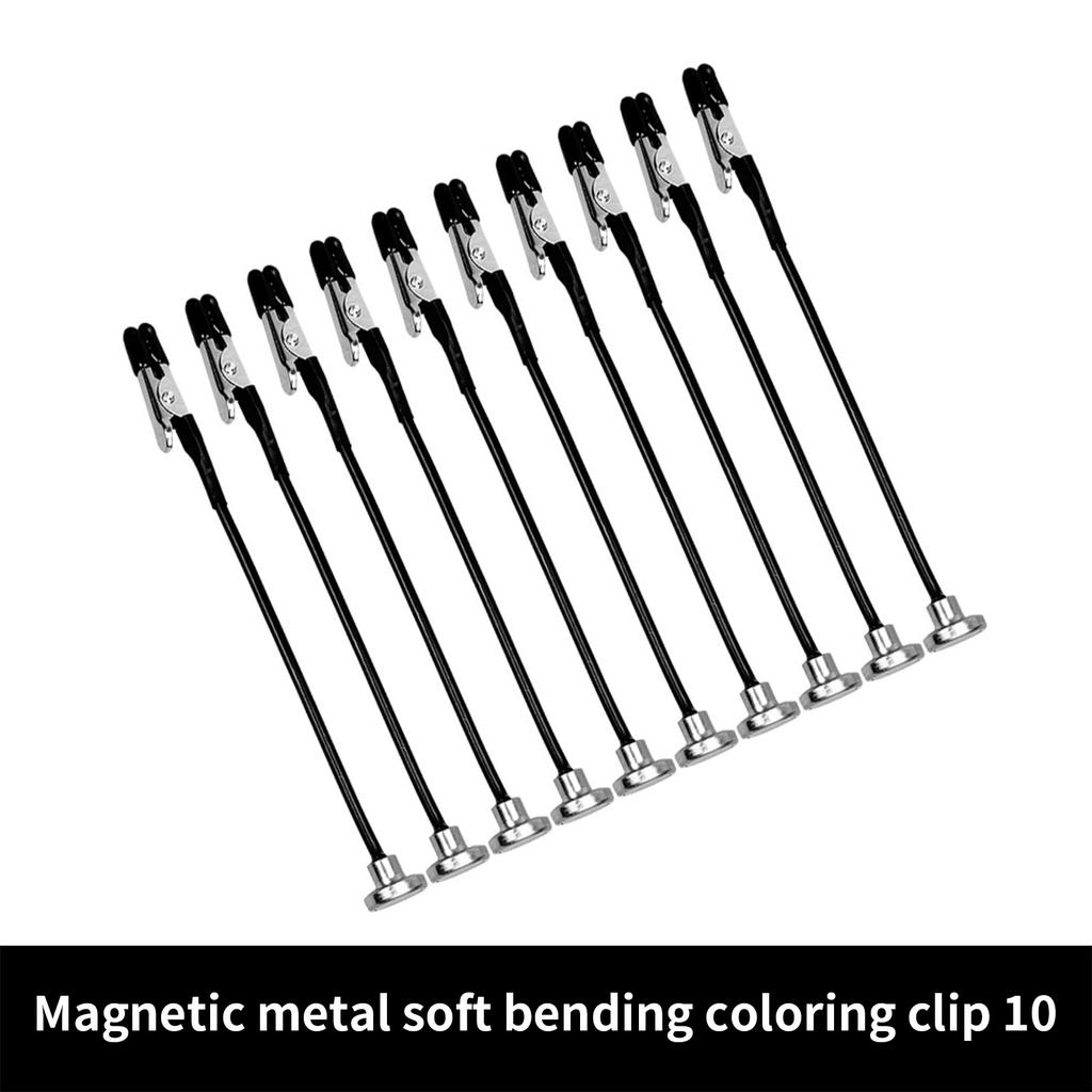 10Pcs Magnetic Alligator Clip Sticks Kit for Flexible Model Painting and Gunpla Projects