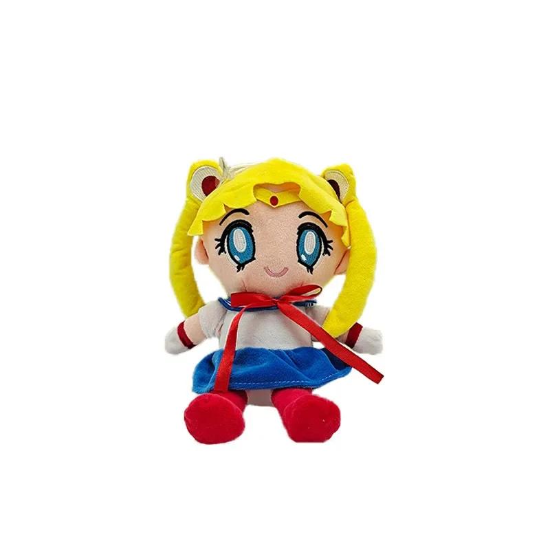 25CM Kawaii Sailor Moon Plush Toy Moon Cat Moon Hare Cute Girl Heart Filled Anime Doll Gift Home Bedroom Decoration