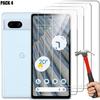 [4 Pieces] Tempered Glass for Google Pixel 7a - BOOLING - Transparent Screen Protector - Anti-Scratch - 9H