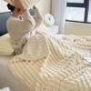 Plush Nap Blanket 200x150cm Bed Sheet Cover Blanket Simple Faux Rabbit Fur Blanket  Living Room