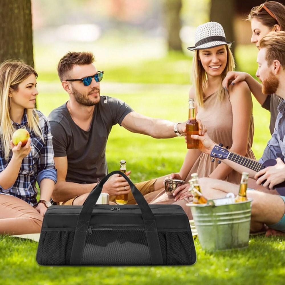 Large Capacity Grill Tool Organizer BBQ Tool Storage Bag  BBQ Accessories Storage