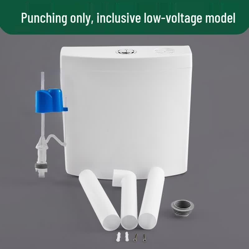Wall-Mounted Water-Saving Cistern for Squat Toilets