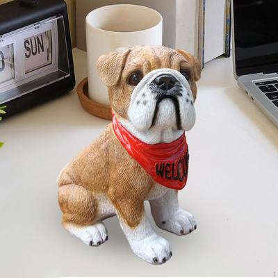 Statue d'Animal Sculpture de Chien Figurines de Collection Ornement pour Maison Vitrines