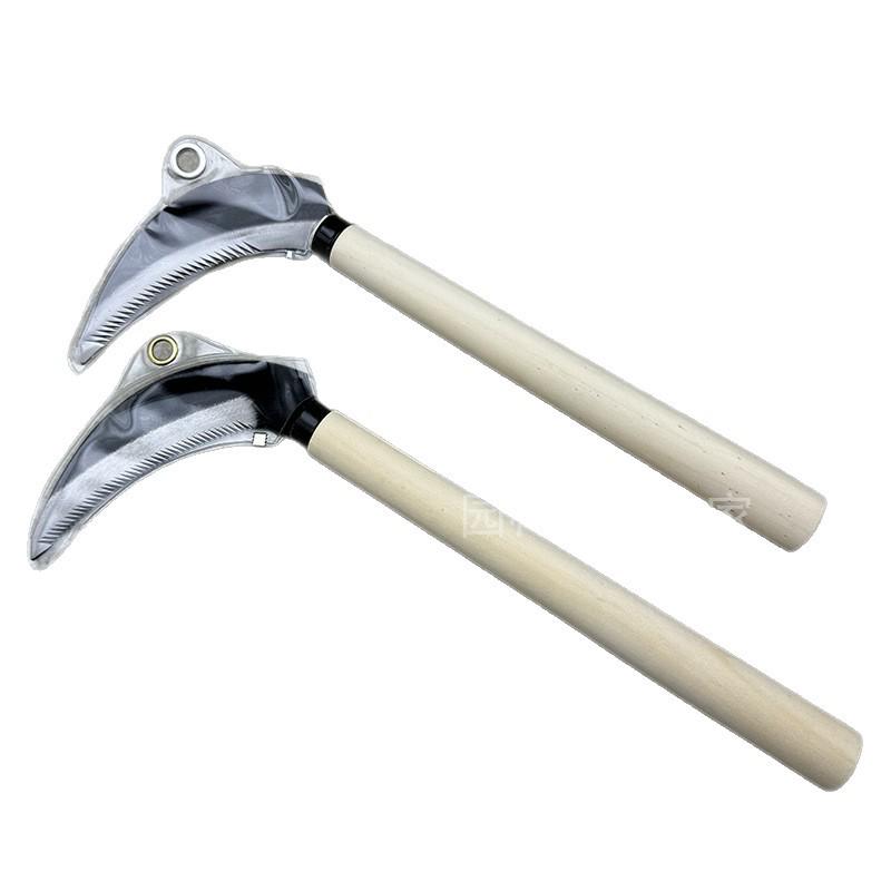 Steel Serrated Sickle: Multi-Tooth Agricultural Knife for Weeding, Harvesting, and Grass Cutting