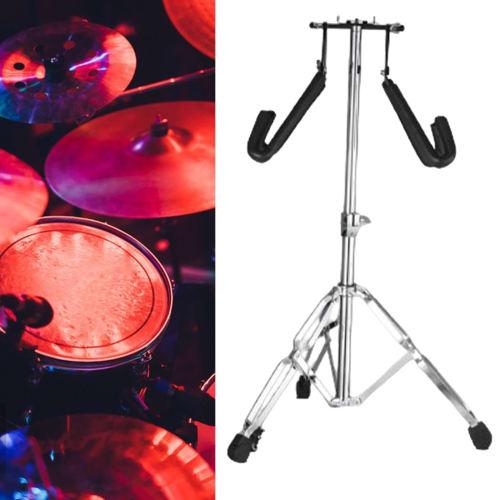 Cymbal Stand, Height Adjustable, Lightweight Aluminum Alloy, 3-Leg Stable Design, for Drum Parts, Black, Compatible with Model Names