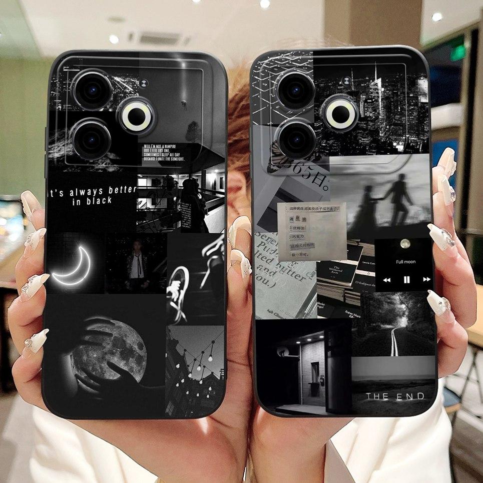 Fashion Painting Back Cover For Tecno Pova 6 Neo 4G Phone Coques Marble Avocado Moon Night Gothic Back Covers Pova6 Neo Soft Bag