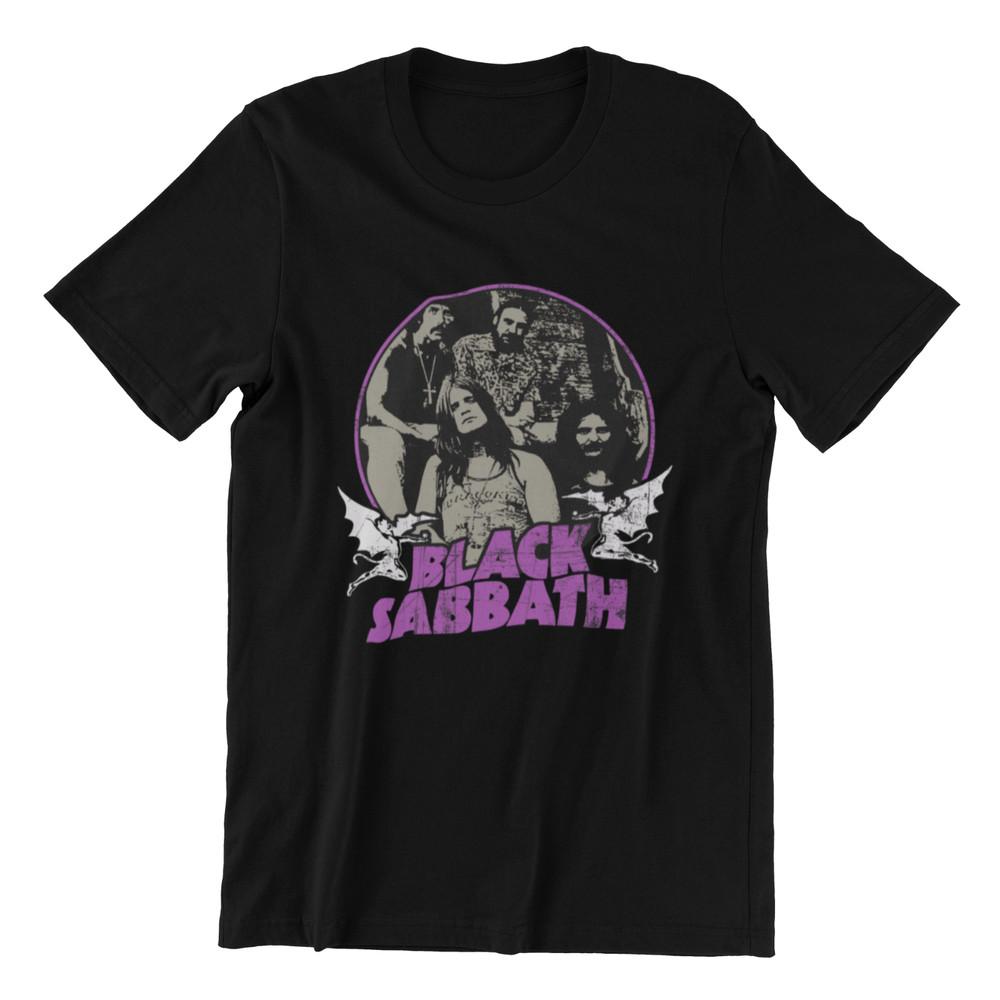 

BLACK SABBATH Ozzy Osbourne 70 80s Rock Band Legend Ring Spun Cotton Tee Unisex T-Shirt M