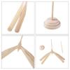 Wooden Flying Arrow Toys Balance Dragonfly Toys Scientific Display Model Balanced Bamboo Dragonfly
