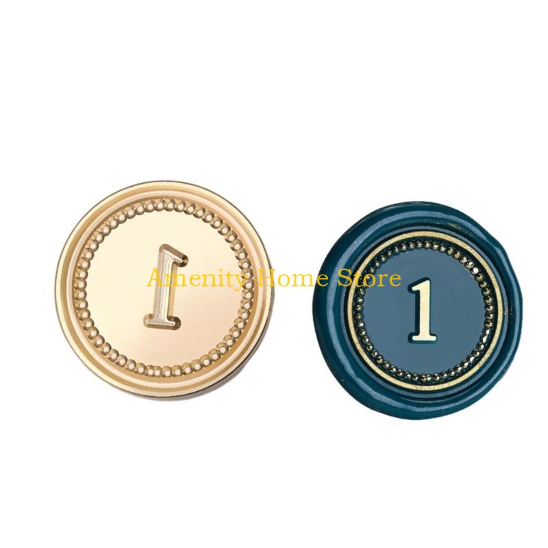 

F26C Sealing Wax Stamp Number Series Wax Seal Stamp for DIY Envelope Wedding Invitation Greeting Card Scrapbooking Letter