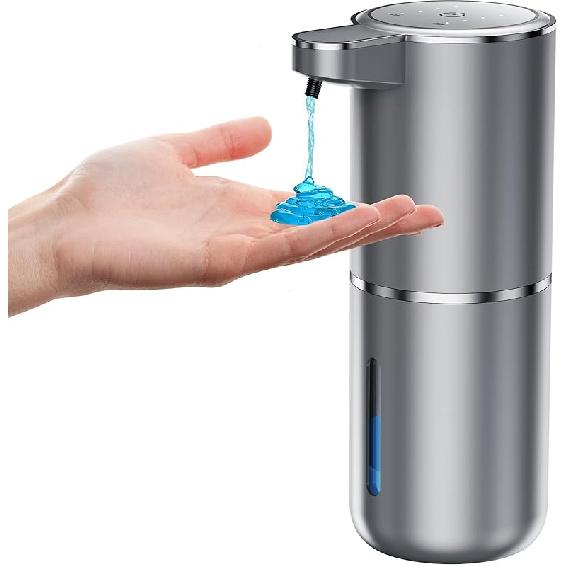 Automatic Foaming Soap Dispenser Foaming Hand Sanitizer Touchless 1200mAh Soap Dispenser Rechargeable with Sensor for Bathroom Kitchen