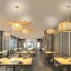 45/55/75CM Bamboo Pendant Lights E27 Lamp Fixtures Hanging Ceiling Light Bamboo Chandelier for Restaurant Home Bar Cafe Bedroom