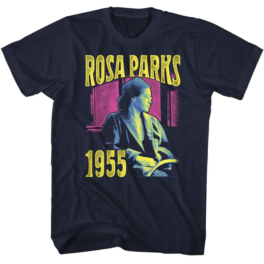 Rosa Parks Neon Bus Seat Men T Shirt S