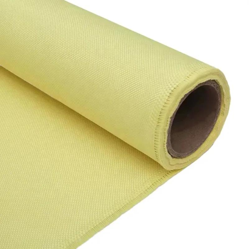 30cm/50cm/100cm 3000D 400g Yellow Color Kevlar Fabric Aramid Fiber Cloth Carbon Fiber Fabric for Bulletproof Clothing 1m Width
