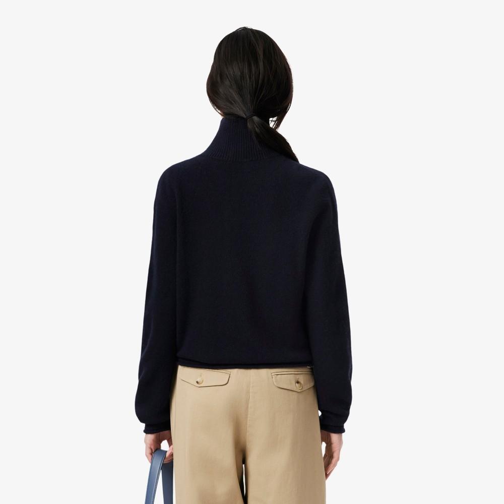 Lacoste Women's Carded Wool Half-Button Sweater AF4010-55N166