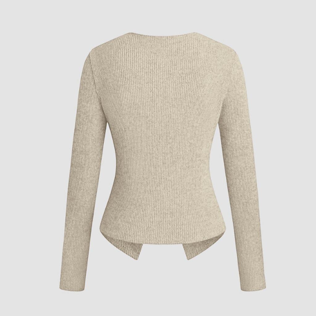 Elegantes, modisches Damen-Langarmtop für Alltag und Freizeit