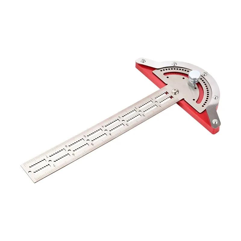 Woodworking Ruler Edge Ruler Stainless Steel Scale Clear Angle Measuring Tool